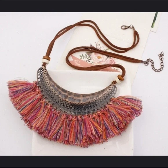 Bohemian Tassel Necklace - Picture 6 of 6